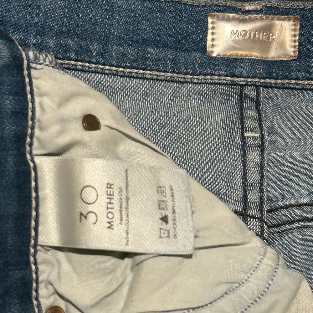 MOTHER the stunner ankle fray size 30